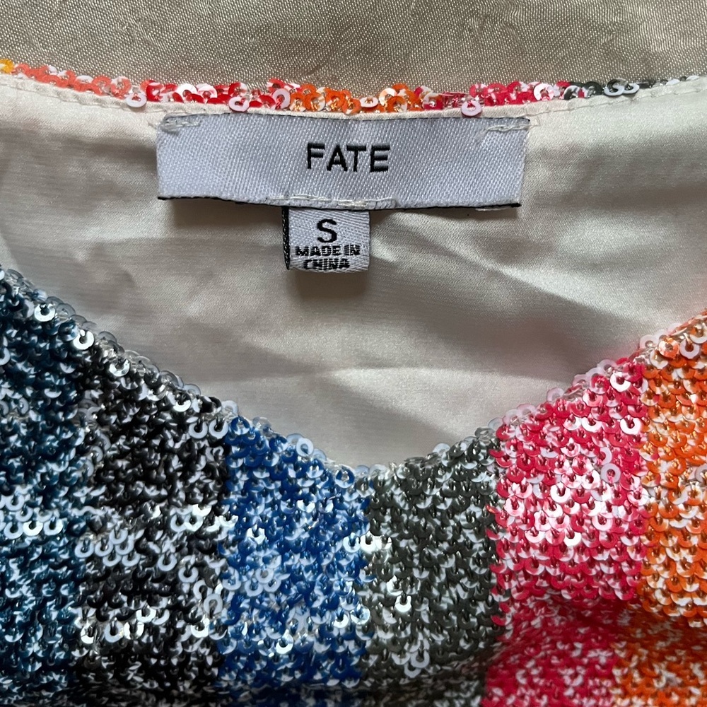 Fate Striped Sequined Top - image 3